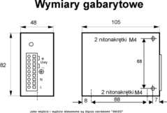 Wymiary zasilacza SPS/MPS-30