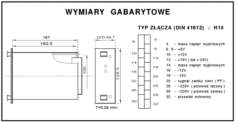 Wymiary zasilacza SPS-40 EUS